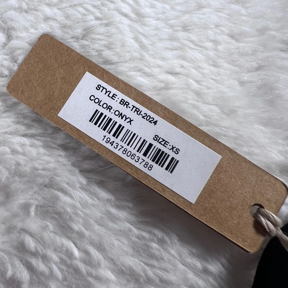 Skims Fits Everybody Triangle Bralette Onyx Black XS BR-TRI-2024 New With Tags‎